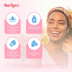 Peach-flavored liposomal multivitamin bottle
