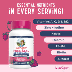 MaryRuth Organics Prenatal Gummies on kitchen counter