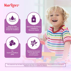 Sugar-free kids immune support elderberry product