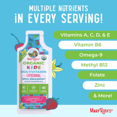 USDA Organic logo on MaryRuth Organics Kids Multivitamin packaging