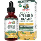 MaryRuth Organic Respiratory Health Drops bottle featuring Mullein Leaf