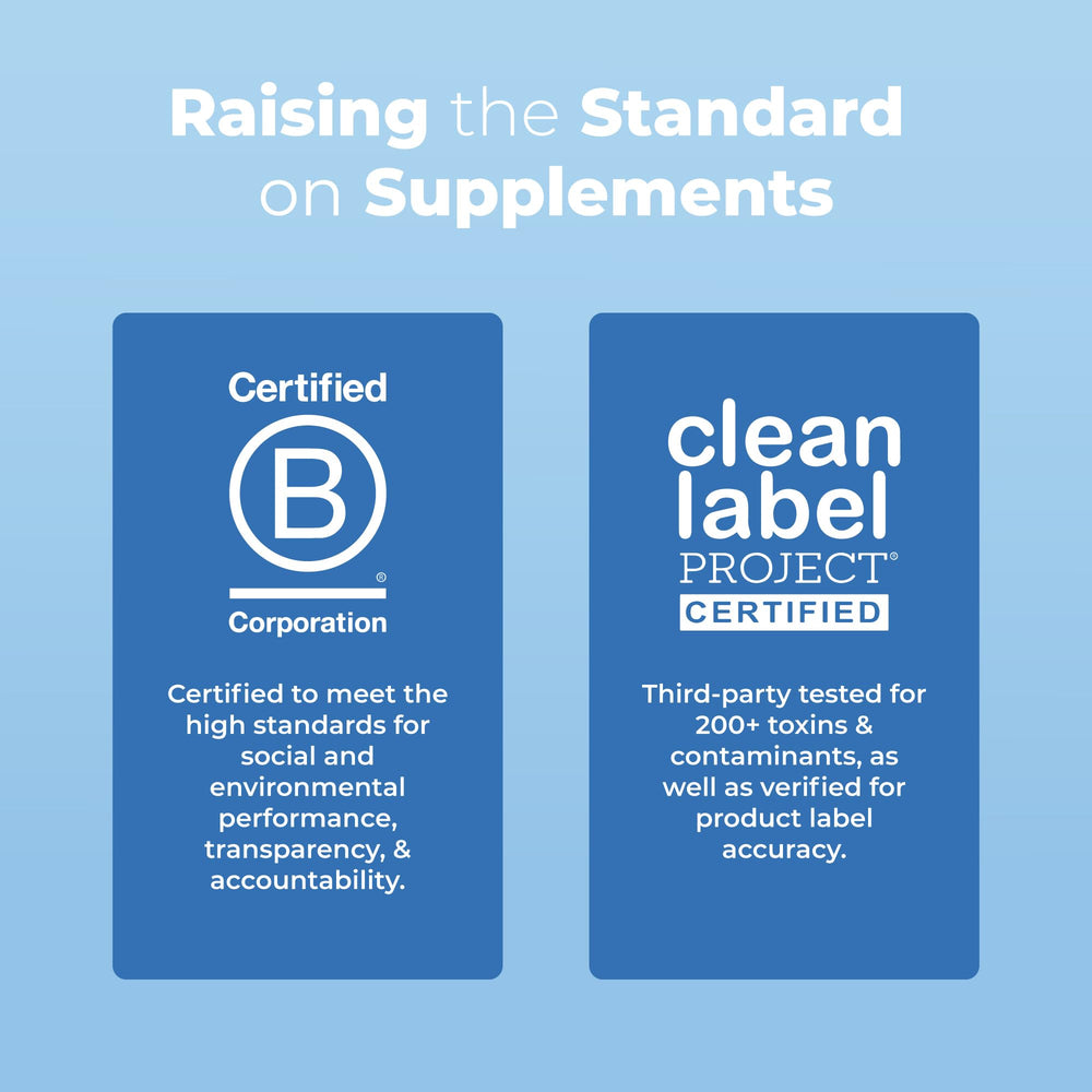 USDA Organic seal on infant probiotic bottle