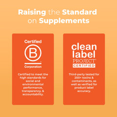 Gummies displayed in a clear container with label