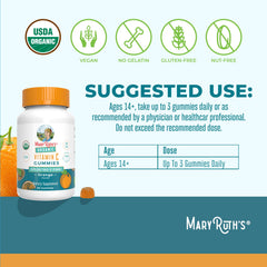 Vegan, Non-GMO Vitamin C gummies – orange flavor packaging