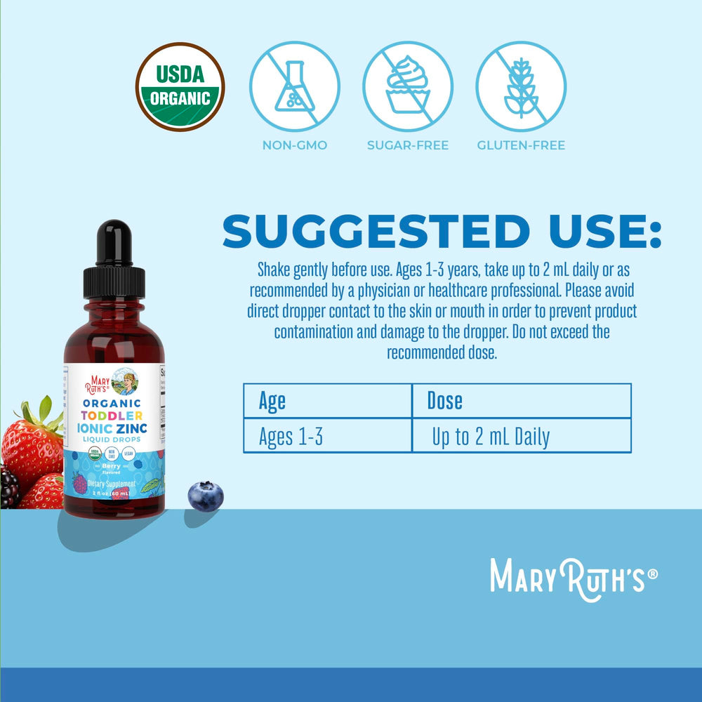 Zinc sulfate ingredients in MaryRuth Organics toddler formula