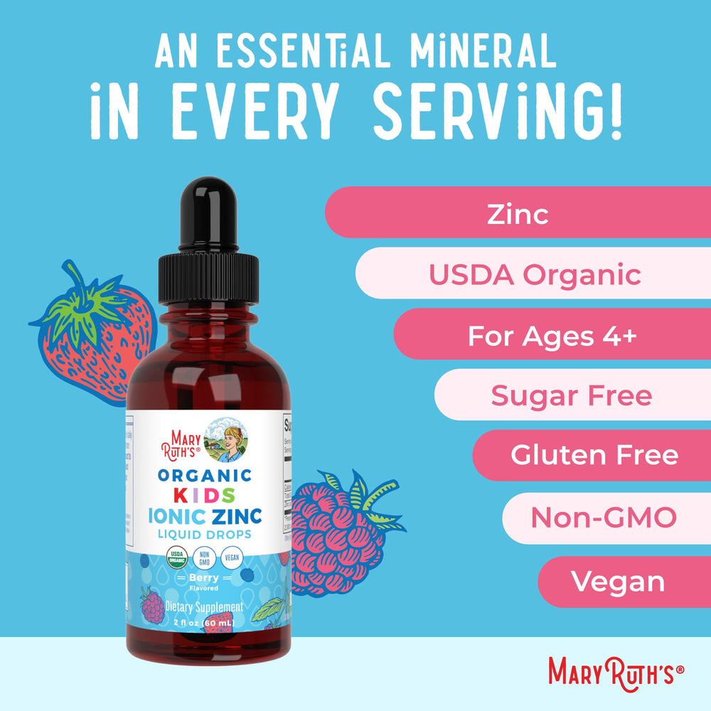 Glycerin-based zinc liquid for kids from MaryRuth Organics
