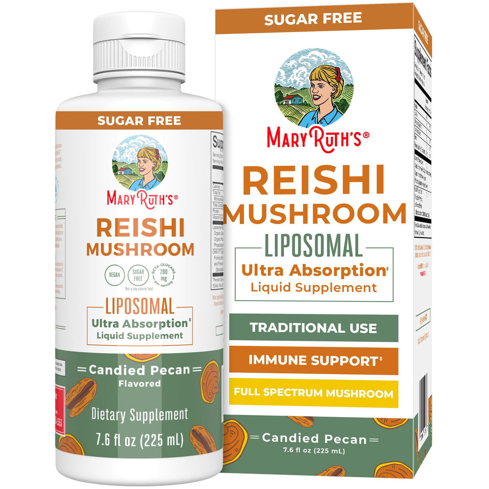 MaryRuth Reishi liposomal supplement bottle front