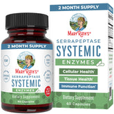 MaryRuth Organics Serrapeptase Enzymes Capsules 60-count bottle