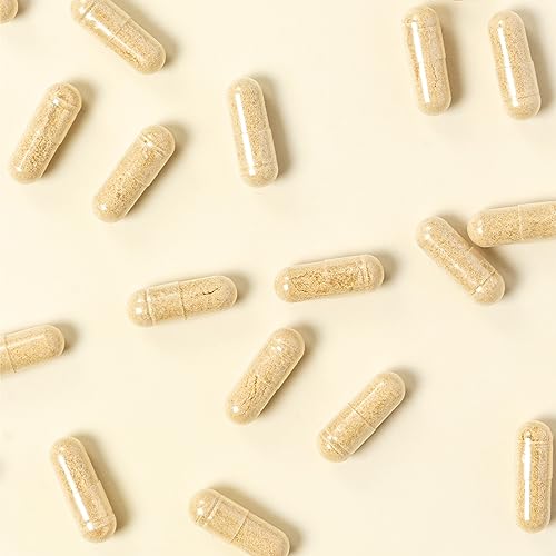 Final product shot with bottle and capsules nearby