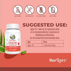 Product label showing 3 g creatine per serving