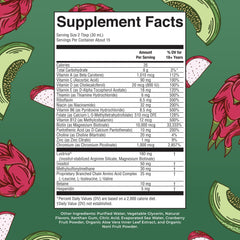 Side view of MaryRuth's bottle with label