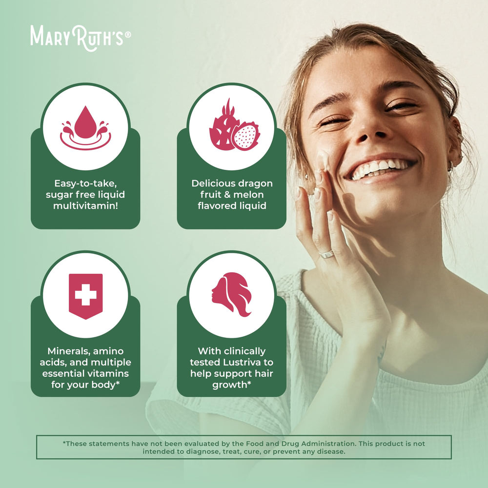 Dragon Fruit Melon flavor bottle illustration for MaryRuth's multivitamin