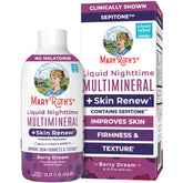 MaryRuth's Liquid Nighttime Multimineral + Skin Renew bottle facing forward
