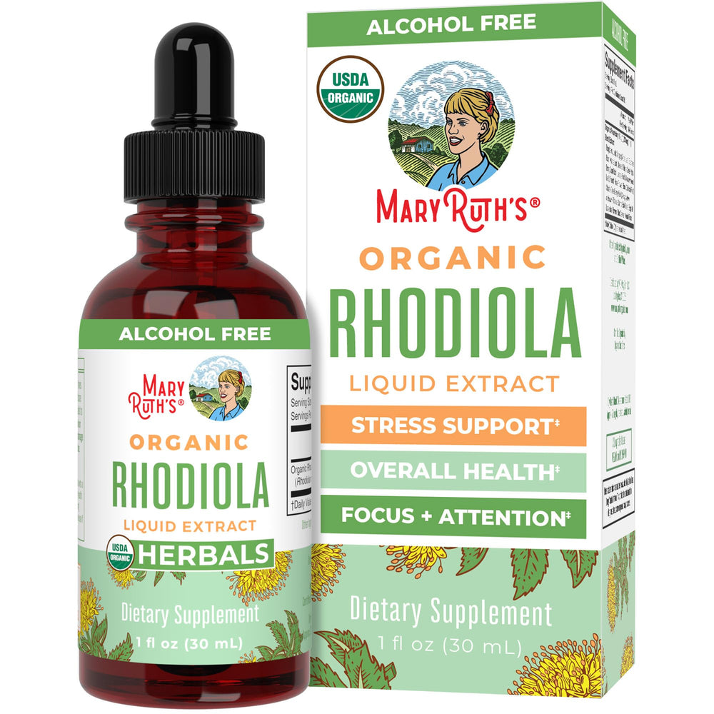 MaryRuth's Rhodiola Rosea supplement bottle