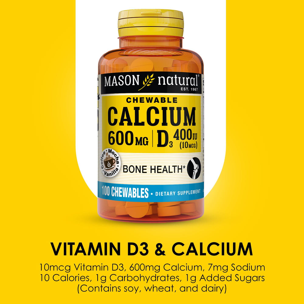 Daily use recommendation for Mason Natural Calcium chewables