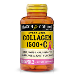 Mason Natural Collagen bottle with Vitamin C Biotin and Calcium label