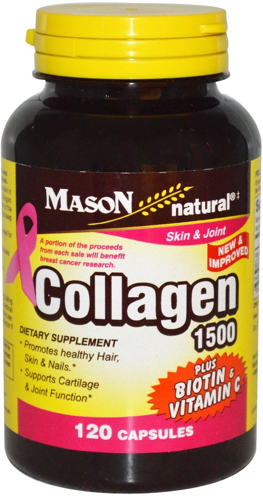 Graphic illustrating collagen benefits for hair, skin and nails