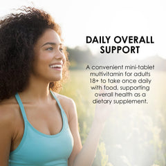 Side view of Mason Natural Daily Mini Multivitamin bottle