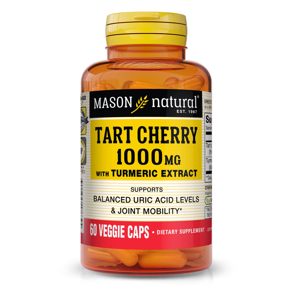 Mason Natural Tart Cherry 1000mg Turmeric 60-day supply hero image