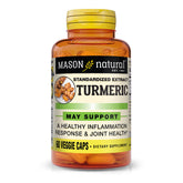 Mason Natural Turmeric 500mg bottle with 60 veggie capsules