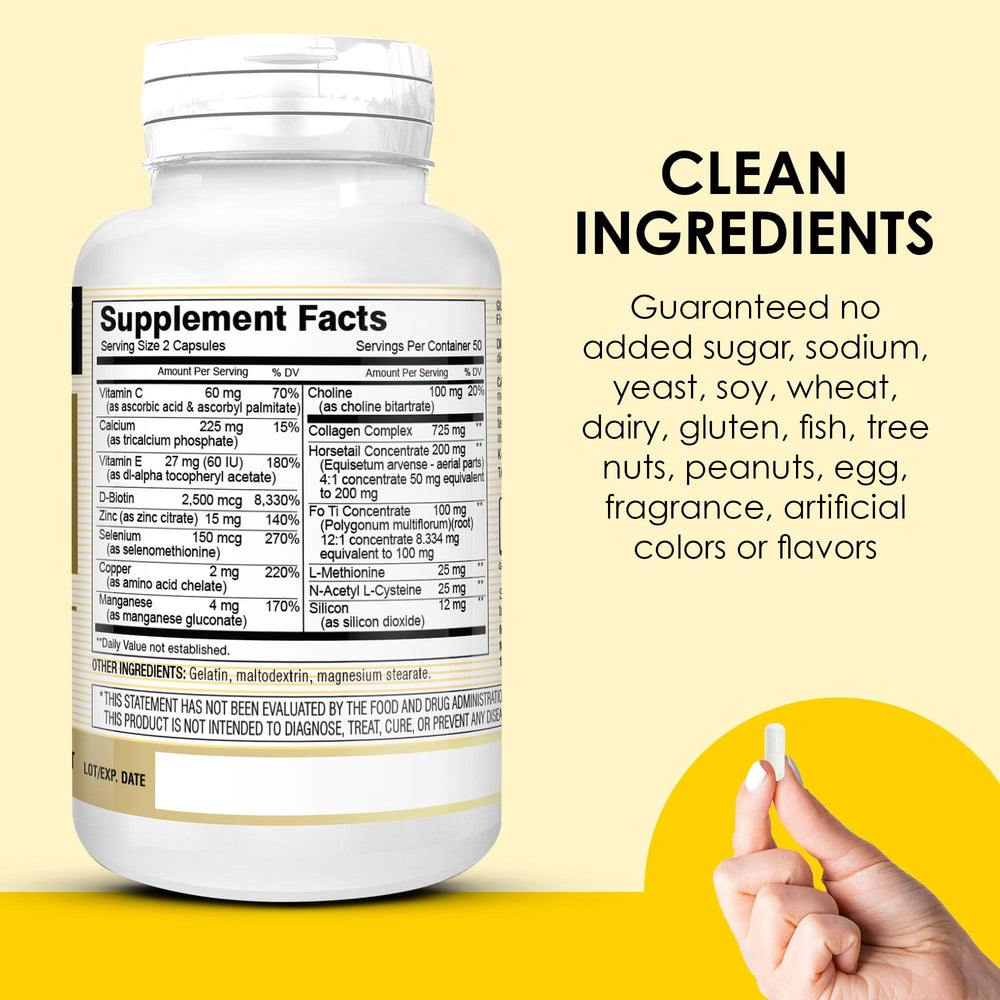 Mason Natural Ultra Collagen skin-hair-nails visual highlights potential beauty benefits
