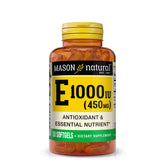 Mason Natural Vitamin E 450 mg (1000 IU) softgels bottle