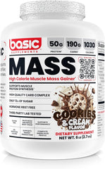 Mass Gainer Cookies and Cream 6 lb front view