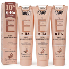 Front view of MasterMedi Nano Hydroxyapatite Toothpaste 3-pack