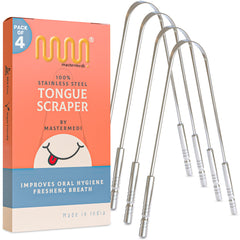 MasterMedi tongue cleaner with surgical stainless steel design
