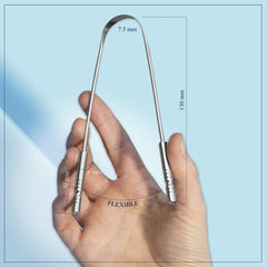 Two-piece travel case kit for MasterMedi tongue scrapers