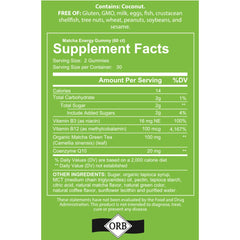 Vitamin B12 and Vitamin B3 on the packaging