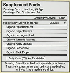 Organic Mate Factor Herbal Blend – Ginger Turmeric with Black Pepper