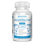 Front view of Organic Health Labs Max Intestinal Flow bottle