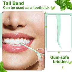 Durable food-grade polymer floss picks for daily use