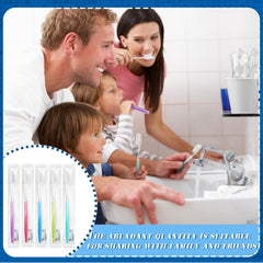 Travel-friendly disposable toothbrushes in compact travel set