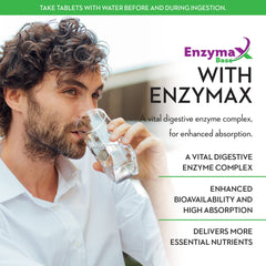 Enzymax digestive enzyme complex badge for Maxi Health Magnesium Capsules