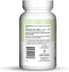 Pure kosher organic garlic supplement packaging