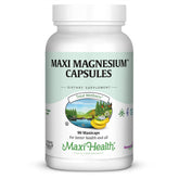 Front view of Maxi Health Magnesium Capsules bottle