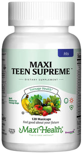 Maxi Health Teen Boys Multivitamin bottle front view