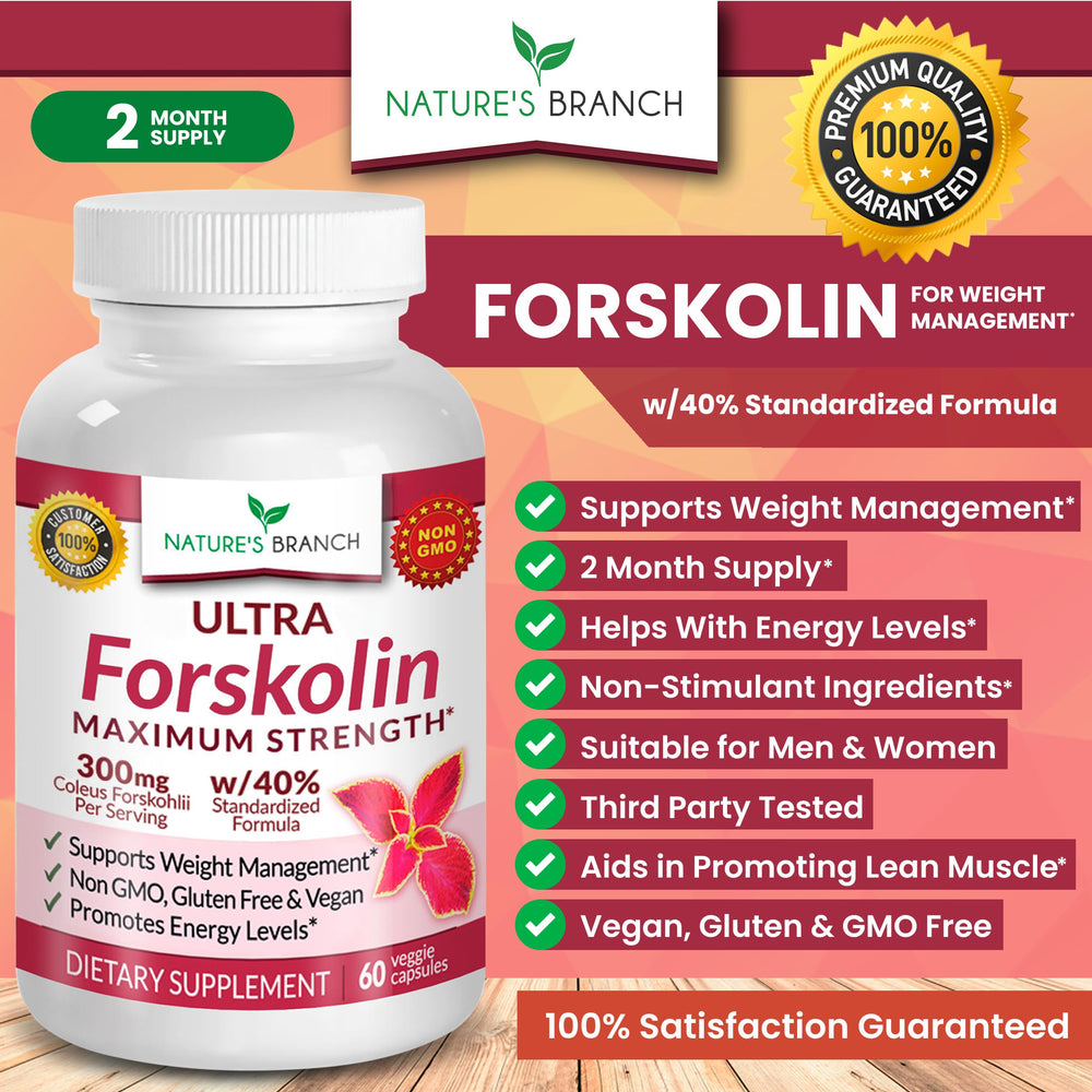 Maximum-strength Forskolin supplement for weight management