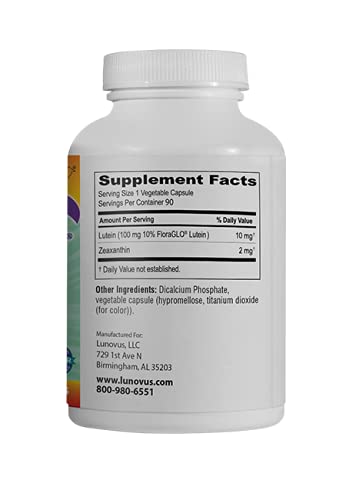 Close-up of MaxiVision Lutein Formula ingredients: lutein, zeaxanthin, spinach powder