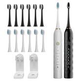 MAXWISDOM 2-pack electric toothbrush in black and white (hero image)