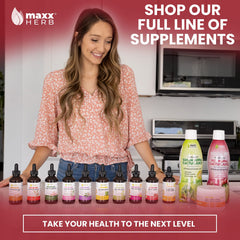 Illustration showing dosage of 2 mL per serving