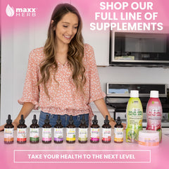 Maxx Herb Valerian product indicating Made in USA facility