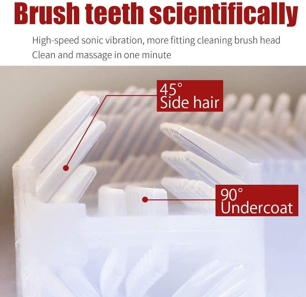 Unique U-shaped design for deep cleaning and gum protection