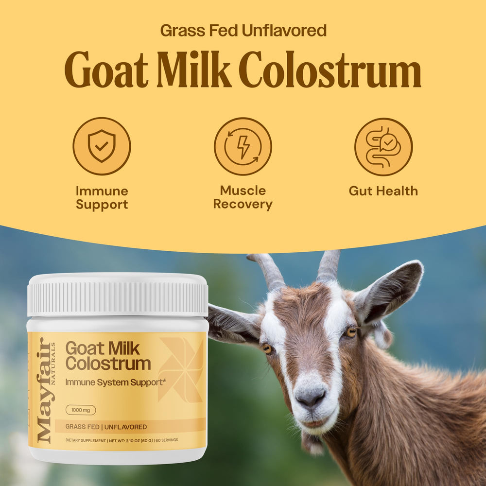 Close-up of grass-fed goats illustrating the source of colostrum powder