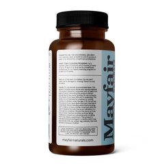 Made in USA, Non-GMO Mayfair Naturals packaging