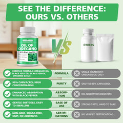 Opened MAYMELOTON bottle with softgels spilled around