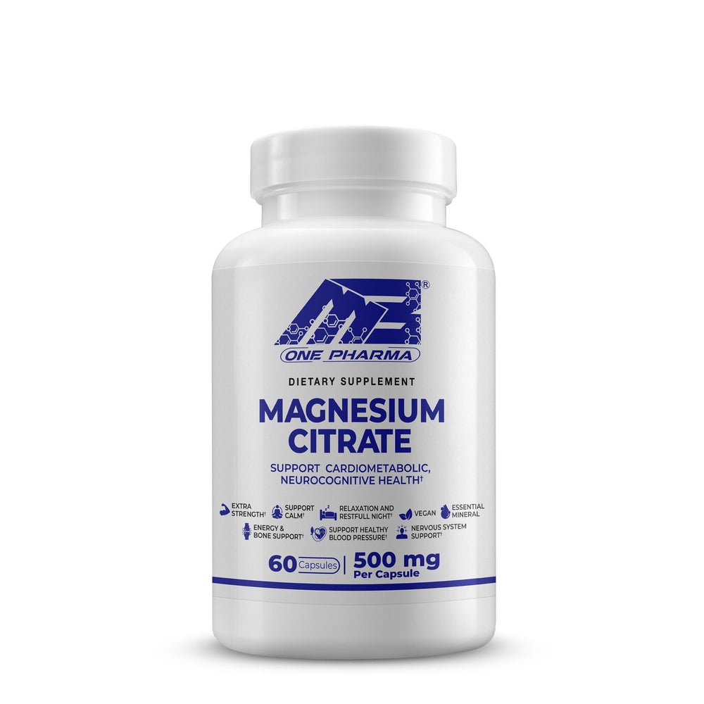 MB One Magnesium Citrate 500mg bottle label