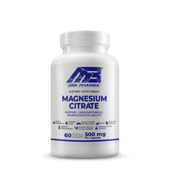 MB One Magnesium Citrate 500mg bottle label